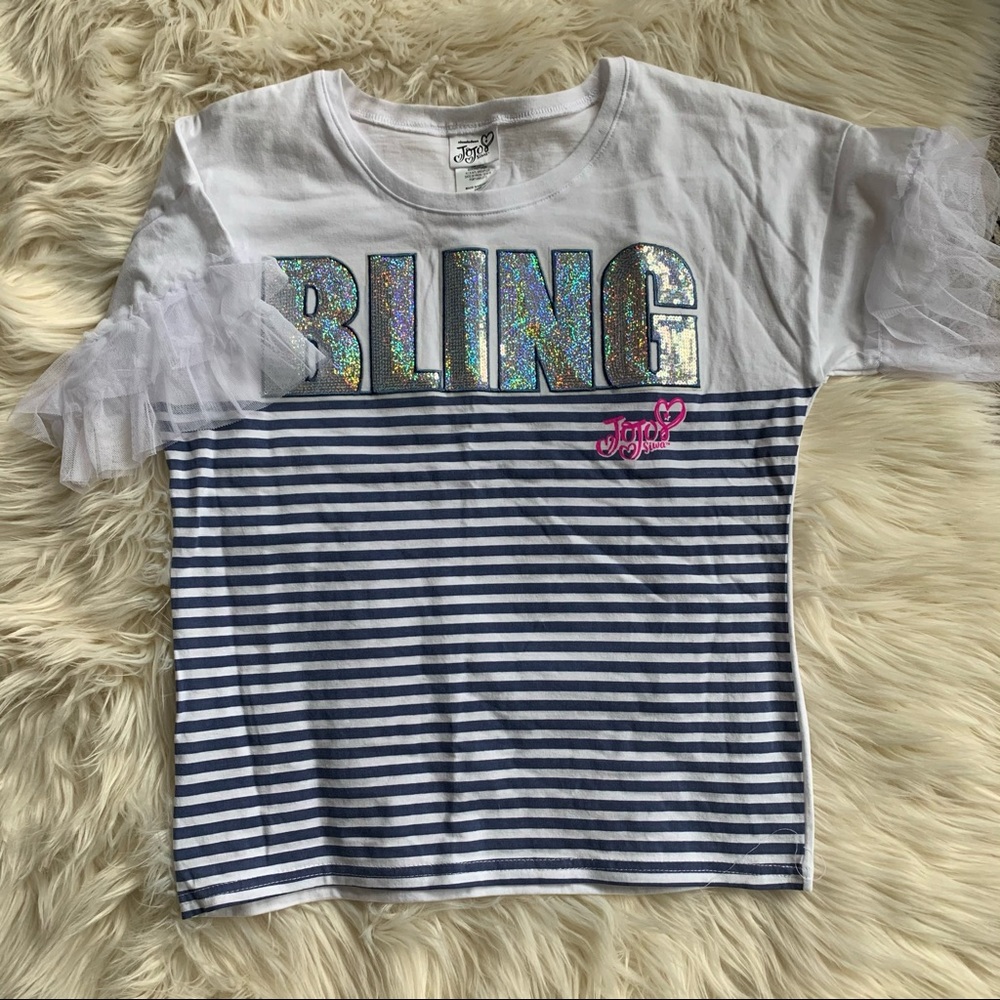 ✨Jojo Siwa✨Girls 14/16✨BLING Glitter Tee Shirt